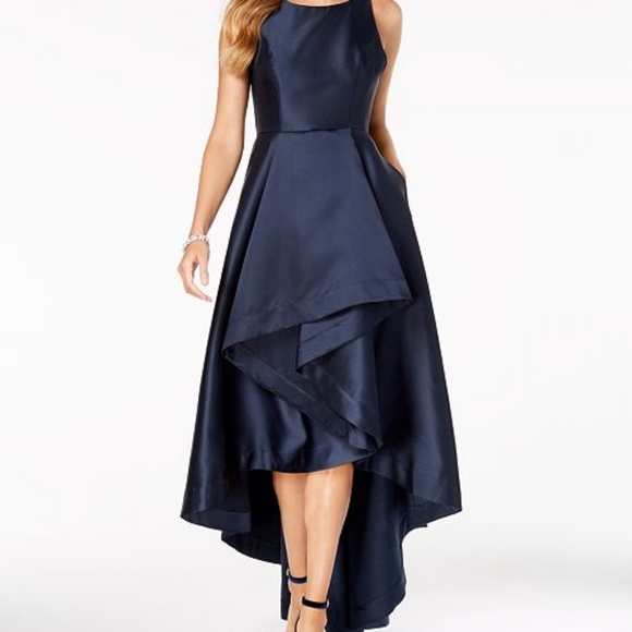 High-Low Mikado Gown - Picture 2 of 3